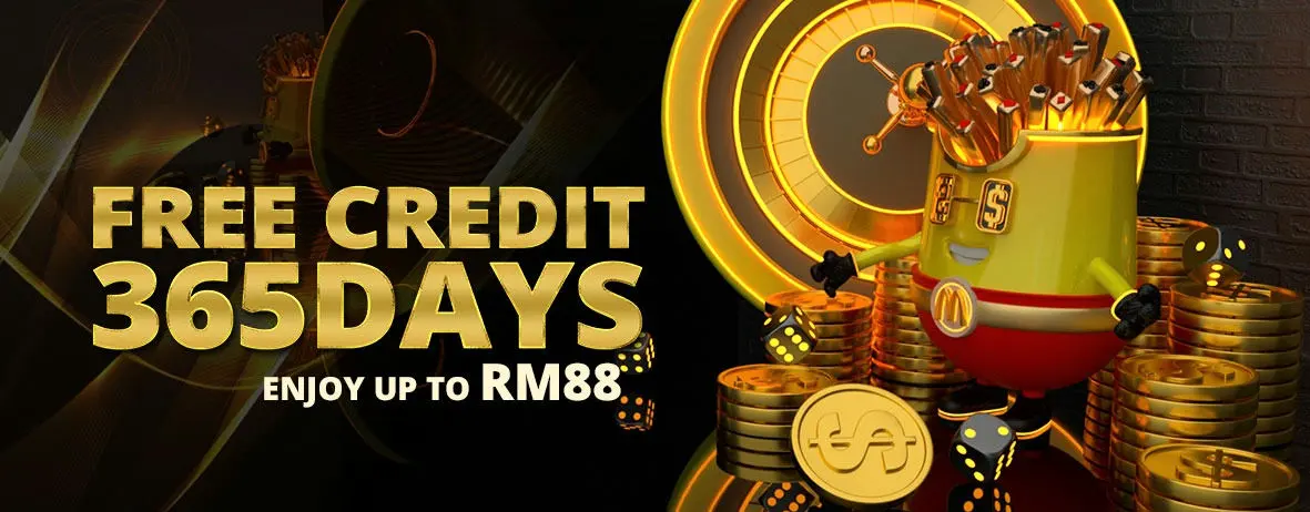 Free credit RM88 365 days.